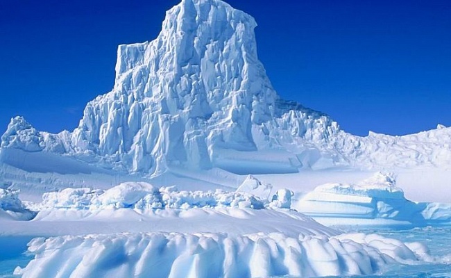 Льды Антарктики, южный полюс, Антарктида.